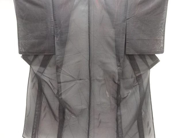 JAPANESE KIMONO / ANTIQUE SUMMER KIMONO / TAISHO ROMAN STYLE / WOVEN PLANTS